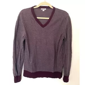 Maglione Merona Scollo V Manica Lunga Cotone Elasticizzato Maglione Leggero Tg M - Foto 1 di 6