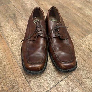 Joseph Abboud Men's Brown Leather Shoes Size 10 Gel Heel - Picture 1 of 4