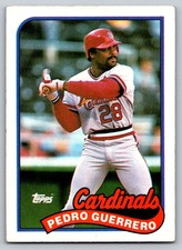 1989  Topps #780 Pedro Guerrero St. Louis Cardinals