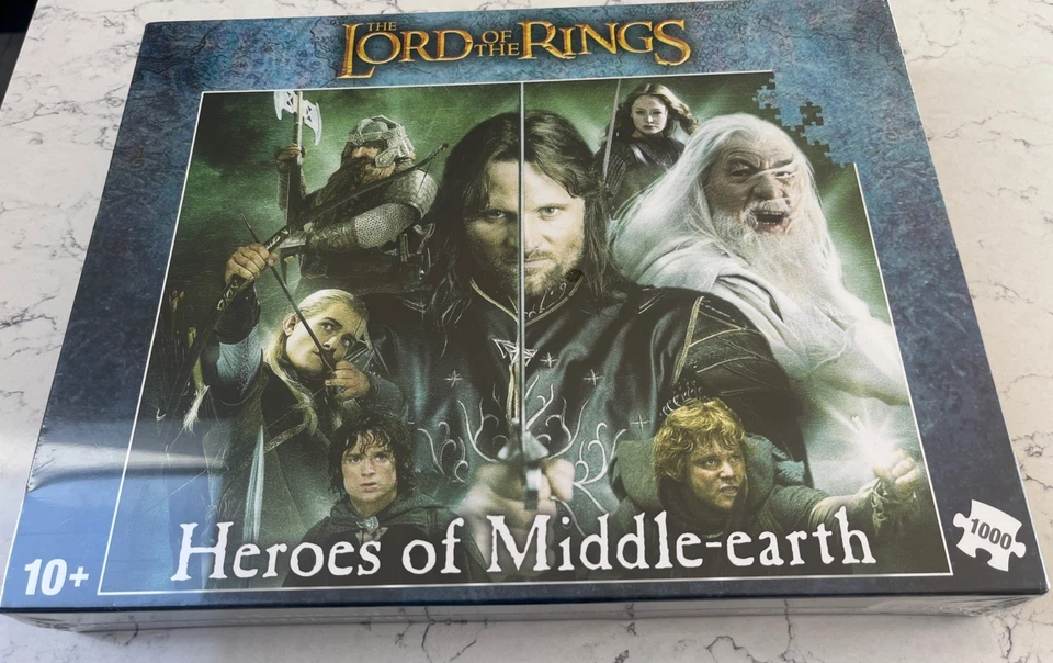 EL SEÑOR DE LOS ANILLOS HÉROES DE LA TIERRA MEDIA 1000 PIEZAS ROMPECABEZAS NUEVO Foto 1 de 4