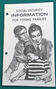 vintage 1970 Social Security Information for Young Families Booklet SSI-35b - Picture 1 of 6