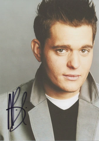 MICHAEL BUBLE Signed 12x8 Photo IT'S A BEAUTIFUL DAY COA Cover