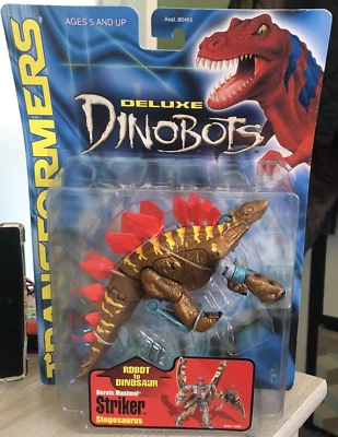 Vintage 1999 Deluxe Dinobots Transformers Heroic Maximal Striker Stegosaurus NEW - Image 1 of 4