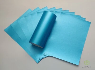 BLUE Pearlescent Papers 90gsm Premium  A4, A5, Single Sided Shimmer - Image 1 of 2