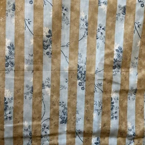 LAKEHOUSE HOLLY HOLDERMAN ROSE WINDOW STRIPE COTTON FABRIC - 3 YARDS - Free Ship - Picture 1 of 4