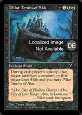 1X Pillar Tombs of Aku Visions NM/EX German MTG CARD