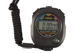 Digital Professional Handheld LCD Chronograph Sports Stopwatch Timer Stop Watch - Picture 1 of 4