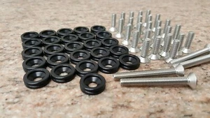  RZR CAN-AM X3 Fender / Body Washer Washers Screws Kit Made in USA BLACK - Bild 1 von 2