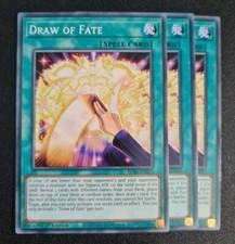 Draw of Fate x3 Yu-Gi-Oh! EGS1-EN033 1st Common PLAYSET