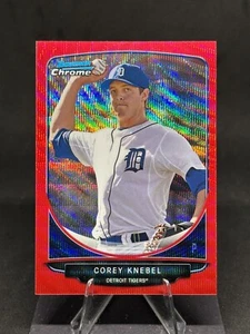 Corey Knebel 2013 Bowman Prospects cromo #BDPP18 refractor de onda roja/25 Tigres - Imagen 1 de 2