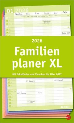 ATHESIA KALENDERVERLAG GMBH Kalender 2026 - Basic Familienplaner XL