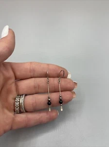Impresionantes pendientes colgantes modernistas de plata de ley 925 #Y99 - Imagen 1 de 13