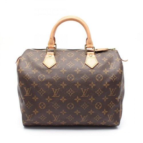 LOUIS VUITTON（LV） Borsa a mano Louis Vuitton Speedy 30 M41526 Monogram tela pelle marrone usata