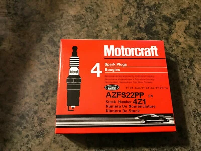 (4) Motorcraft AZFS22PP Ignition Spark Plugs 1995-96 Mercury Mystique & Contour - Image 1 of 4