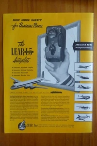 4/1953 PUB LEAR GRAND RAPIDS L-5 AIRLINER AUTOPILOT DC-6 ORIGINAL AD - Bild 1 von 1
