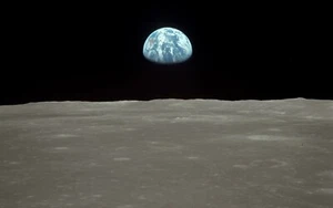 Apollo 8 Earthrise POSTER PICTURE PHOTO BANNER PRINT Space Science Astronauts  - Picture 1 of 1