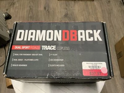 🔥Pedales deportivos dobles sin clip Diamondback Trace con tacos🔥 Foto 1 de 4