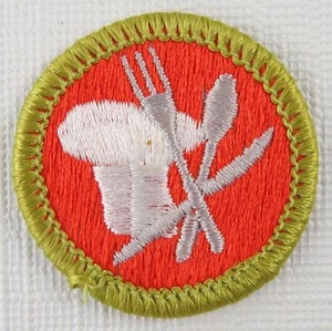 Cooking (Green) Merit Badge 1972 Type H [MB-677] - Picture 1 of 1