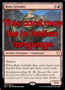 MTG RUIN GRINDER EXC - TRITAROVINE - C21 - MAGIC - Picture 1 of 1