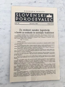 Publication Slovenia Of 1942 Antifascista Tito Yugoslavia Rare Old Booklet - Picture 1 of 3