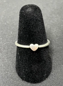 James Avery Sterling Silver Pure Heart Ring Size 6 - Picture 1 of 4