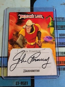 DRAGON'S LAIR JOHN POMEROY AUTOGRAPHY CARD - Picture 1 of 2