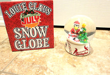 NIB Springfield Cardinals Mascot Louie Snow Globe Christmas in July SGA 7-30-21