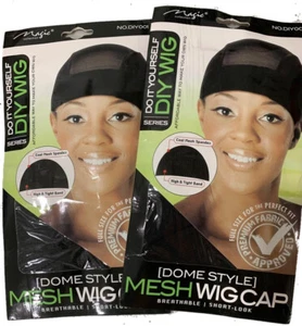 2 pack Wig Caps for Wig Making - Stretchable Dome Mesh Wig Caps for Women - Picture 1 of 6