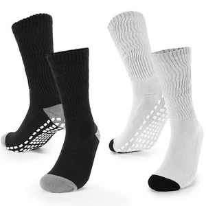 Extra Wide Socks for Swollen Feet Non-Slip 3X Large Dark Gray - Picture 1 of 6