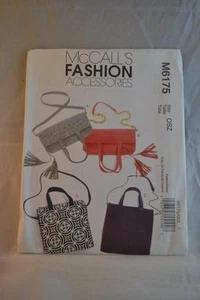 MCCALL'S M6175 Bag Pattern Uncut As New Condition FREEPOST IN AUSTRALIA - Picture 1 of 1