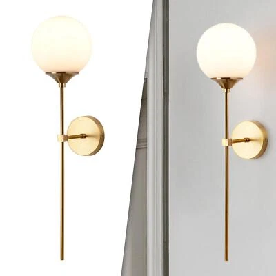 Wall Sconce Wall Light Globe Glass Shade Brass Wall Lighting Wall Lamp for - Image 1 of 4