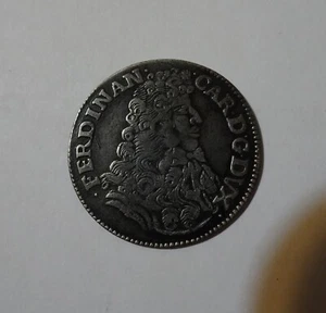 LIRA or 5 SOLDI - MANTUA - FERDINANDO C. GONZAGA - Fides - MIR 740 - Year 1689 - Picture 1 of 16