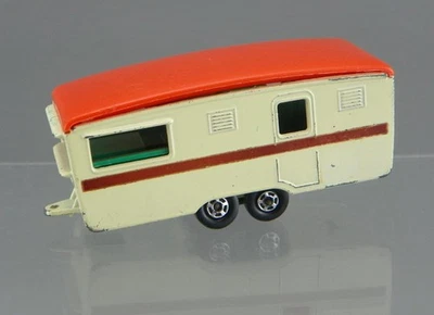 Vintage 1970 Matchbox Superfast No.57 Cream Orange Eccles Trailer Caravan Camper - Image 1 of 4
