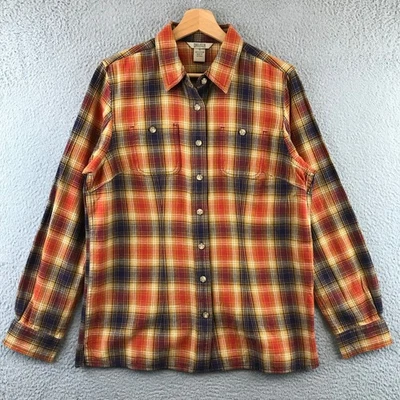 Duluth Trading Co Women's Plaid Long Sleeve Button Up Shirt  Size S - Image 1 of 4