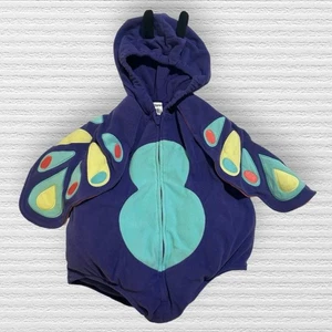 Carter’s Baby Schmetterling Kostüm 12 Monate lila Einteiler mit Kapuze Halloween - Bild 1 von 3
