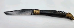 Laguiole batut knife with Corkscrew and Awl Vintage  - Picture 1 of 12