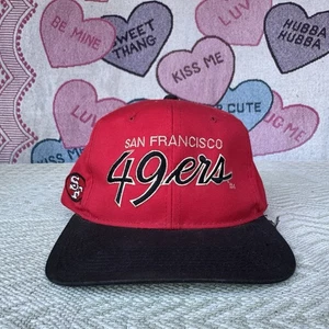 Vintage 90s San Francisco 49ers Snapback Hat Cap Sports Specialties Script Wool - Picture 1 of 9
