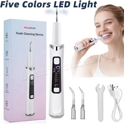 HAILICARE Ultrasonic Plaque Remover for Teeth with 5 Modes - Powerful Dental Tooth Cleaner