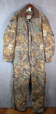 Vintage Walls Coveralls Mens Large Camo Hunting Blizzard-Pruf Insulated USA 90s - Image 1 of 4