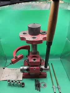 Vintage Lyman All American 4 Station Turret Press With Accessories  - Picture 1 of 10