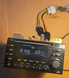 KIA RIO JVC CAR STEREO AUX CD PLAYER RDS KW-S601 IN WORKING ORDER - Picture 1 of 6