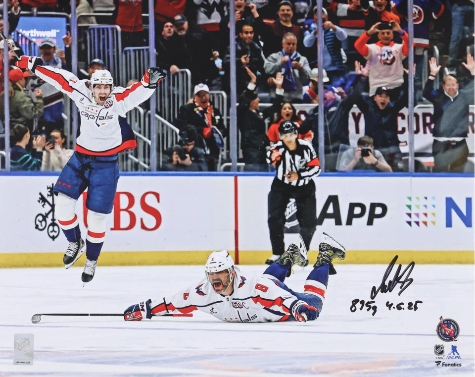 Alexander Ovechkin Autografiado 16 x 20 Inscrito 895 Goles 4 6 25 FANATICS CERTIFICADO DE AUTENTICIDAD Foto 1 de 1