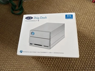 LaCie 2Big Dock  8 TB (4+4) Thunderbolt 3 STGB8000400 Boxed - Image 1 of 4