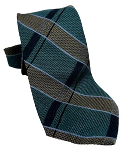 Penguin Designer Necktie Mens One Size Green Multi Plaids & Checks Silk Classic - Picture 1 of 7