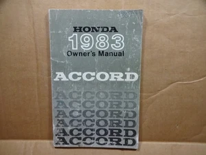 1983 Honda Accord Owners Manual original - Picture 1 of 6