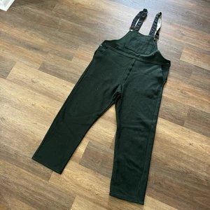 Codet Overalls Men's XL Green Wool Hunting Bib Pants Vintage Made In Canada - Picture 1 of 7