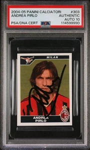 2004-05 Andrea Pirlo #303 Panini Calciatori Autograph Signed PSA AUTH/Auto 10 - Picture 1 of 3