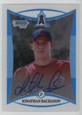 2008 Bowman Chrome Prospects Prospect Refractor Jonathan Bachanov Rookie Auto RC - Image 1 of 2