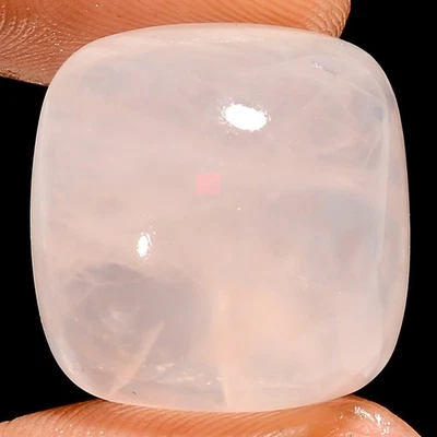 Cojín de cuarzo rosa 100 % natural con forma de cabujón piedras preciosas 29 quilates 18x18x9 mm A-36564 Foto 1 de 2