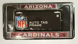 NFL Arizona Cardinals Metal License Plate Frame (Pack of 2 Frames) - Picture 1 of 1